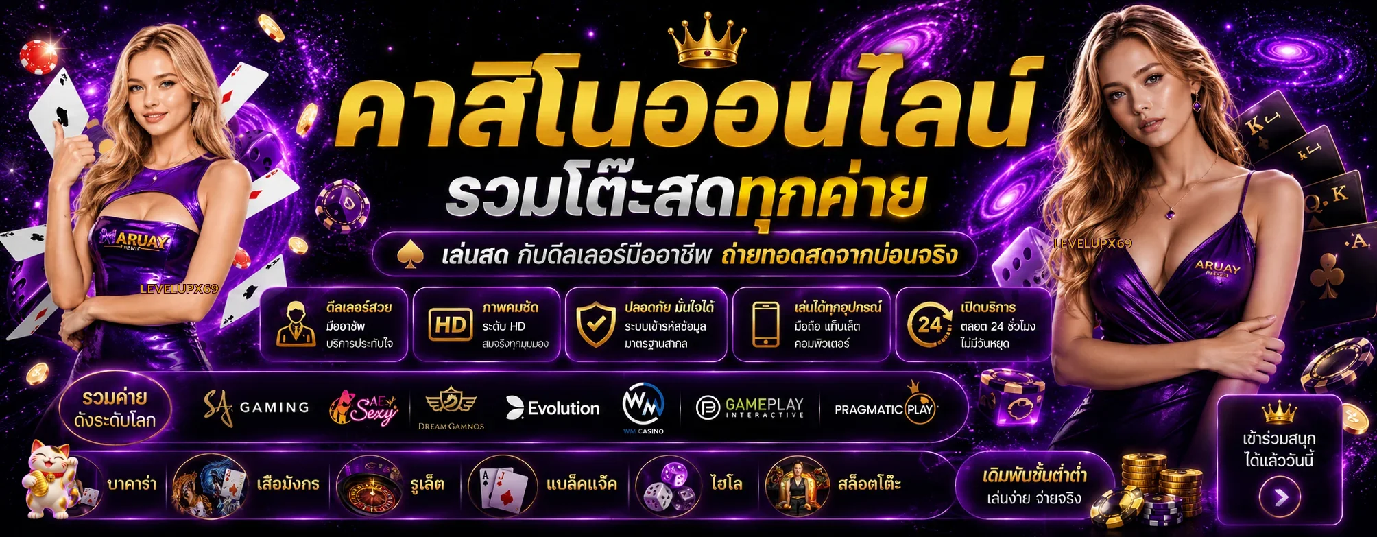 ภาพประกอบ คาสิโน LEVELUPX69